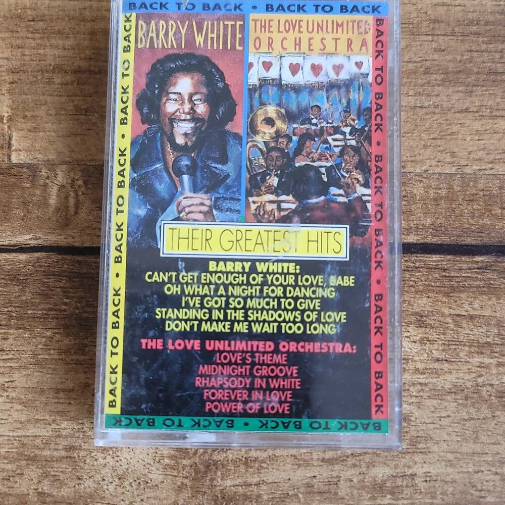 Vtg 1996 Barry White/ The Love Unlimited Orchestra Greatest Hits Cassette Tape